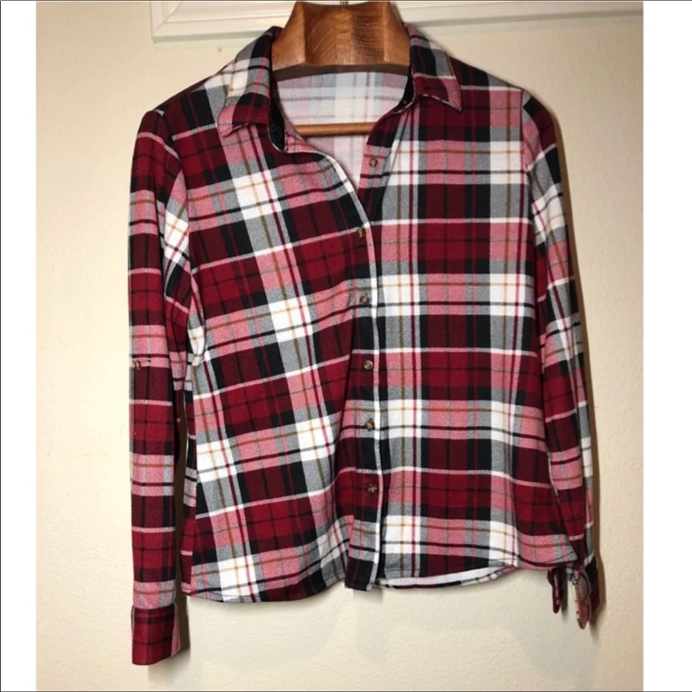 Eden & Olivia Anthropologie Flannel (Red)